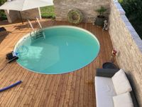 Fertiggestellte Pool-Terrasse